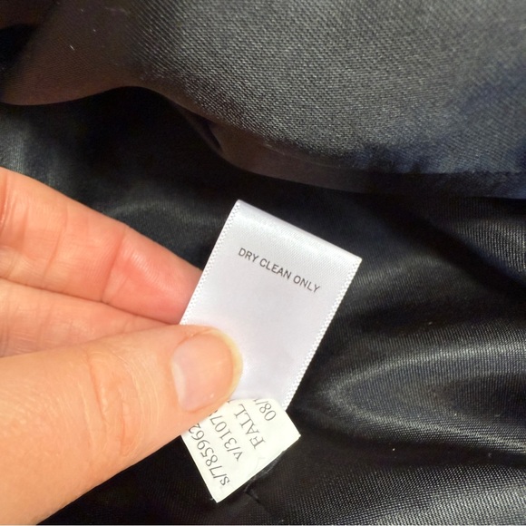 Banana Republic Peacoat wool blend full zip loop toggle grey tweed size S - Picture 13 of 13